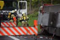 VU Gefahrgut LKW umgestuerzt A 4 Rich Koeln Hoehe AS Gummersbach P359